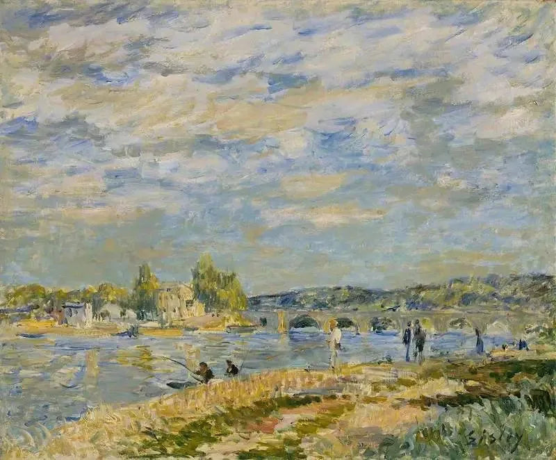 Die Brücke von Sèvres - Alfred Sisley