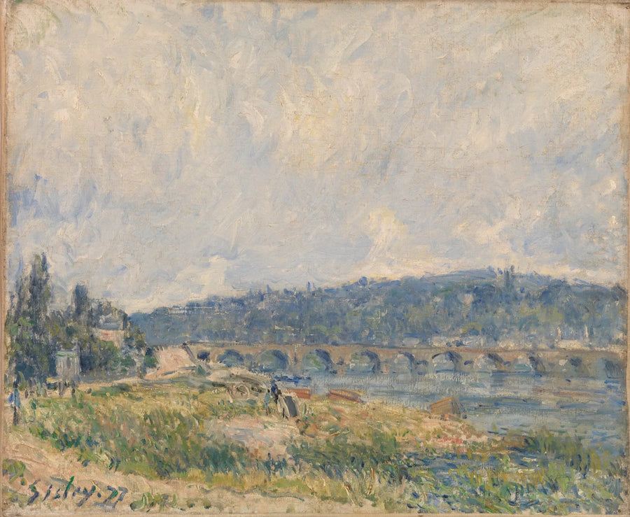 Die Brücke von Sèvres - Alfred Sisley