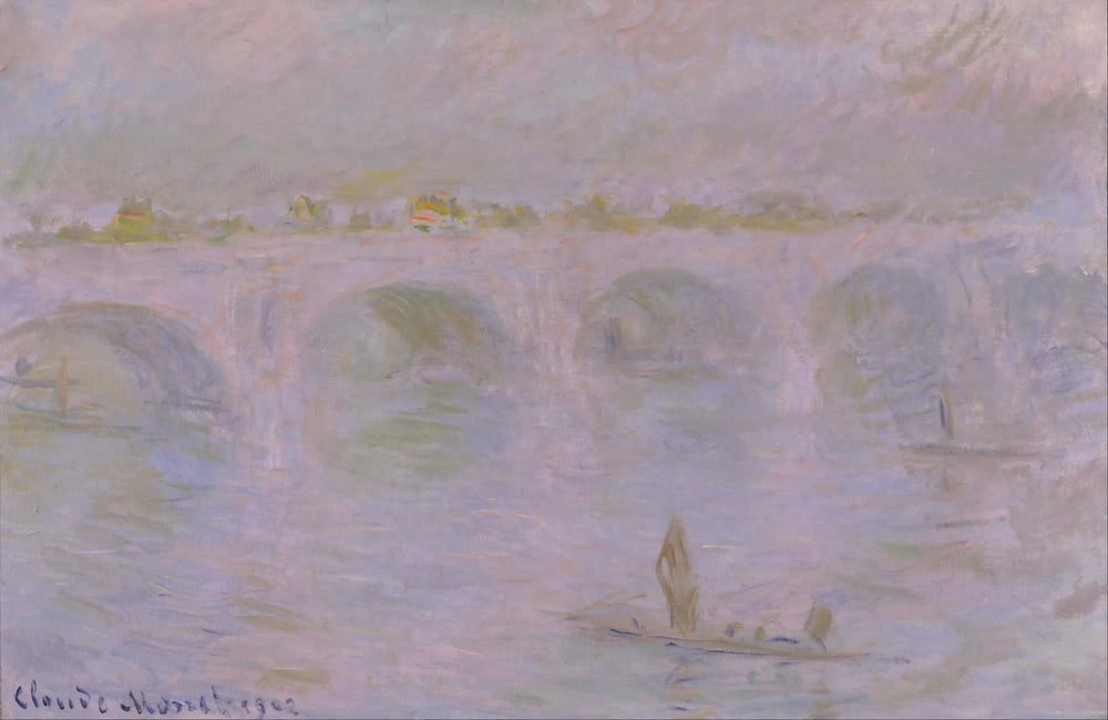 Le pont de Waterloo à Londres - Claude Monet image 1 copie de tableau peinte à la main