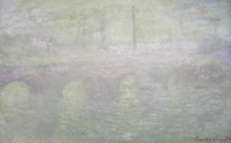 Die Waterloo-Brücke in London bei Dämmerung - Claude Monet