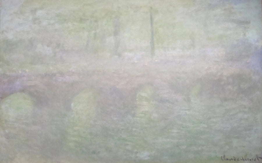 Die Waterloo-Brücke in London bei Dämmerung - Claude Monet