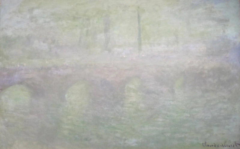 Die Waterloo-Brücke in London bei Dämmerung - Claude Monet