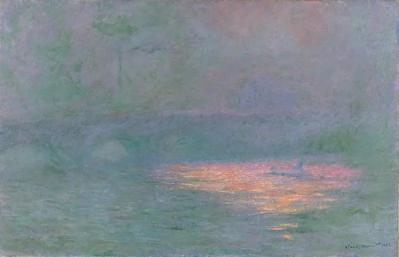 Le Pont de Waterloo - Claude Monet image 1 reproduction artisanale de tableau