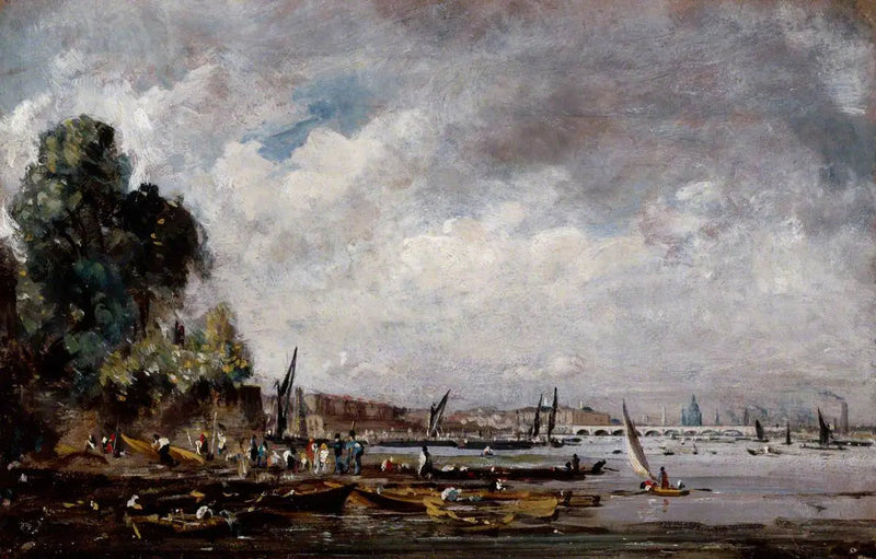 Waterloo-Brücke von der linken Uferseite der Themse - John Constable