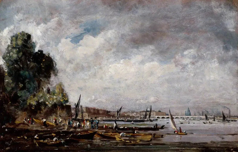 Waterloo-Brücke von der linken Uferseite der Themse - John Constable