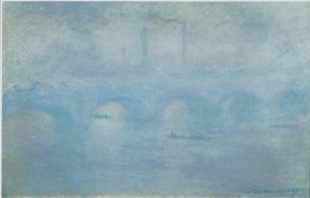 Le Pont de Waterloo. Effet de brouillard - Claude Monet image 1 tableau peint à l’huile sur toile