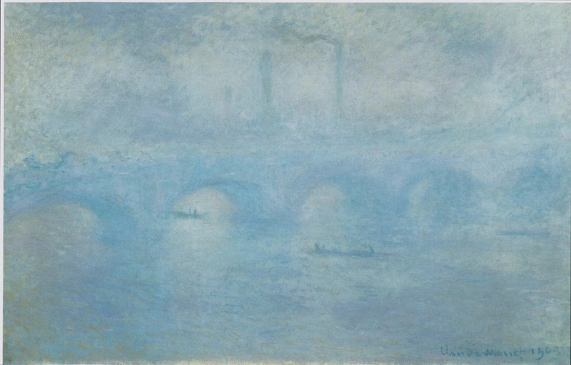 Die Waterloo-Brücke. Nebeleffekt - Claude Monet