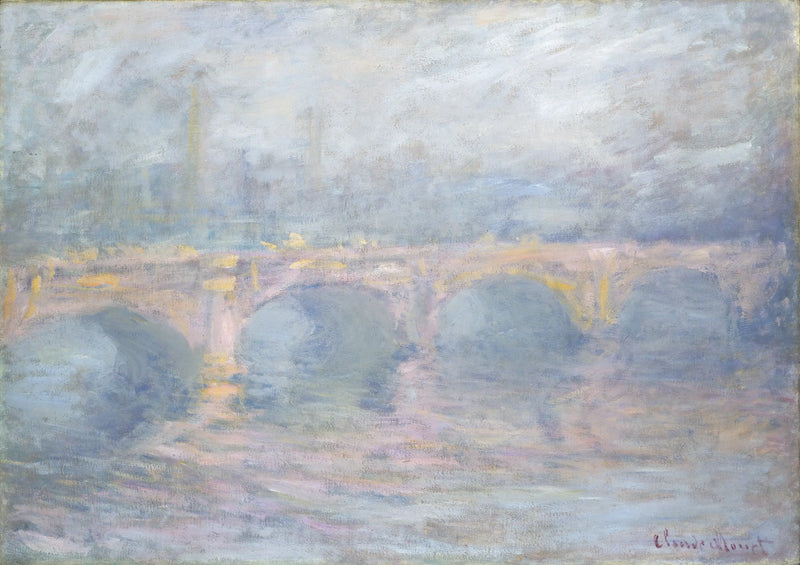 Die Waterloo-Brücke, Roseneffekt - Claude Monet