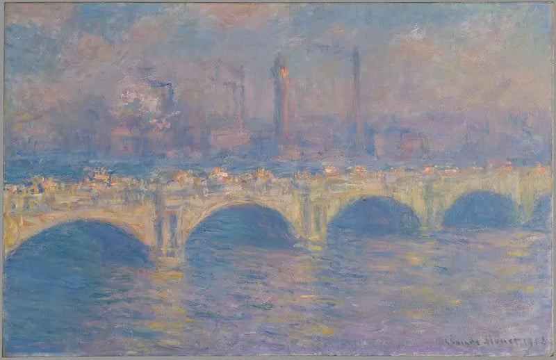 Die Waterloo-Brücke, London - Claude Monet