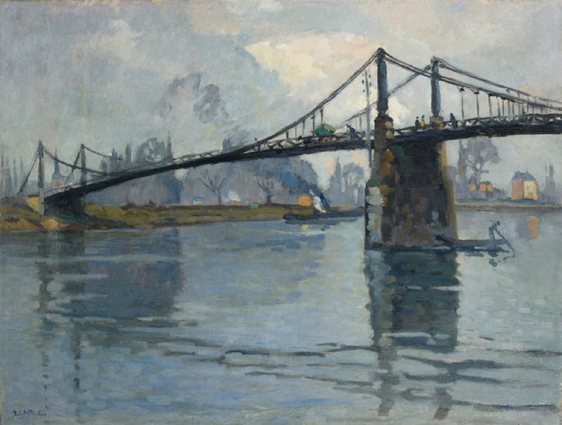 Die Brücke von Les Andelys, entlang der Seine - Robert Antoine Pinchon