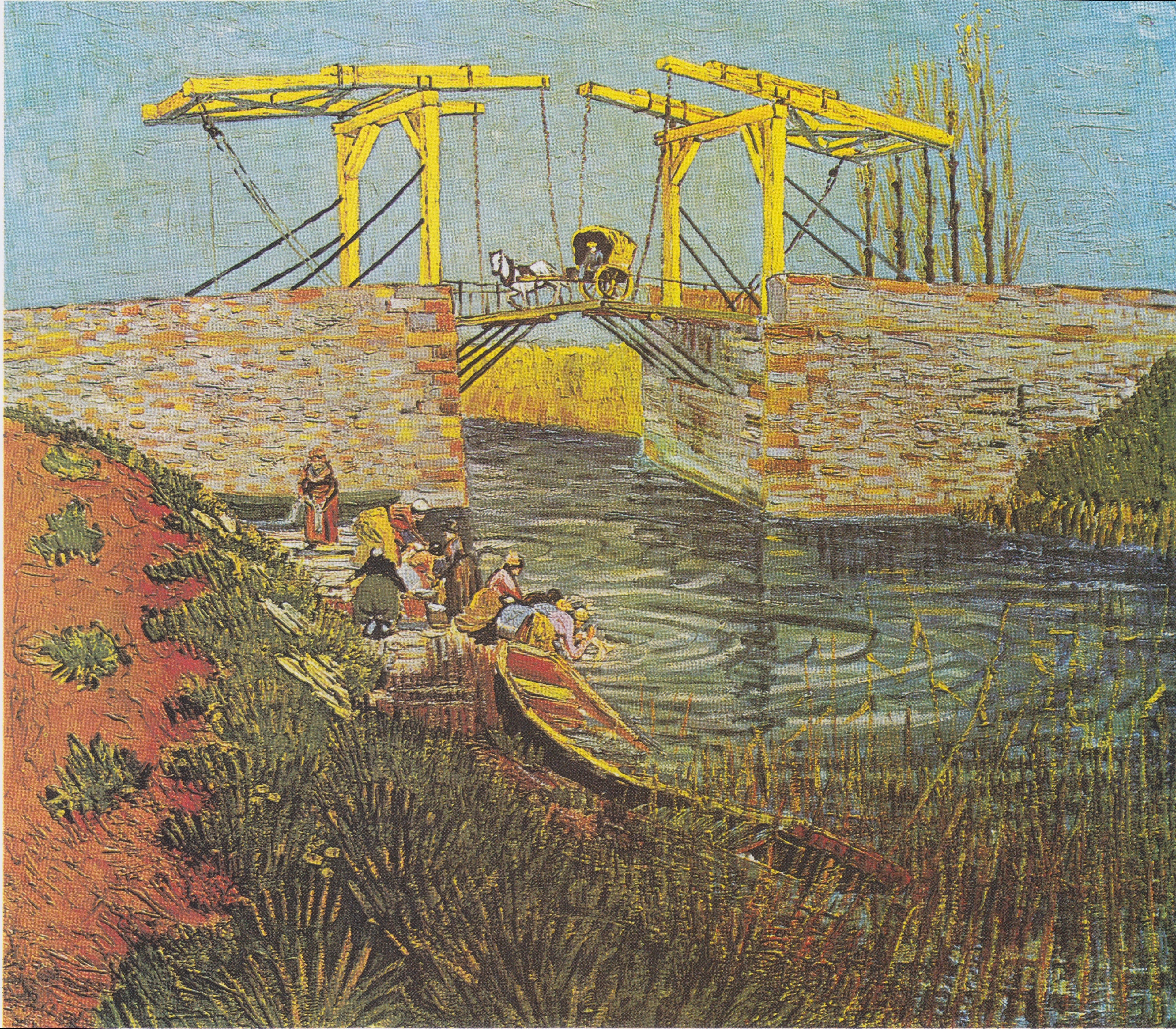Reproduction du tableau « Le pont Langlois à Arles - Vincent van Gogh » par Alpha Reproduction en peinture à l’huile