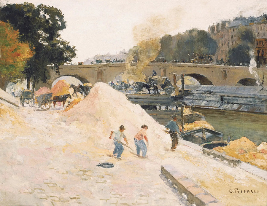Die Pont-Marie vom Quai d'Anjou aus - Camille Pissarro