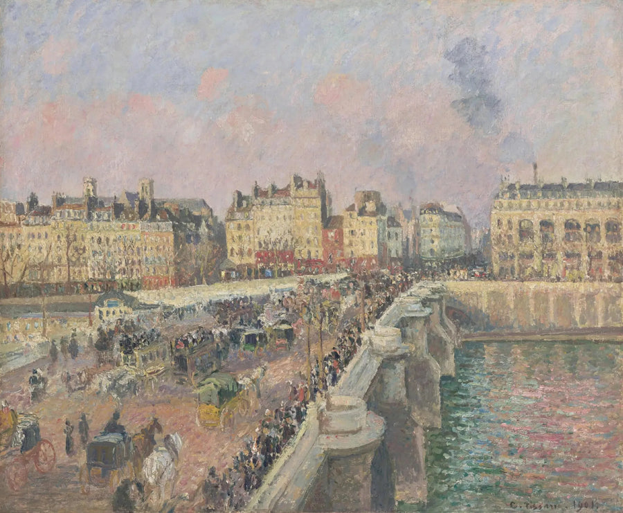 Die Pont Neuf, Nachmittag - Camille Pissarro