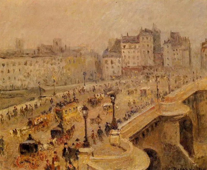 Die Pont-Neuf, Nebel (Zweite Serie) - Camille Pissarro