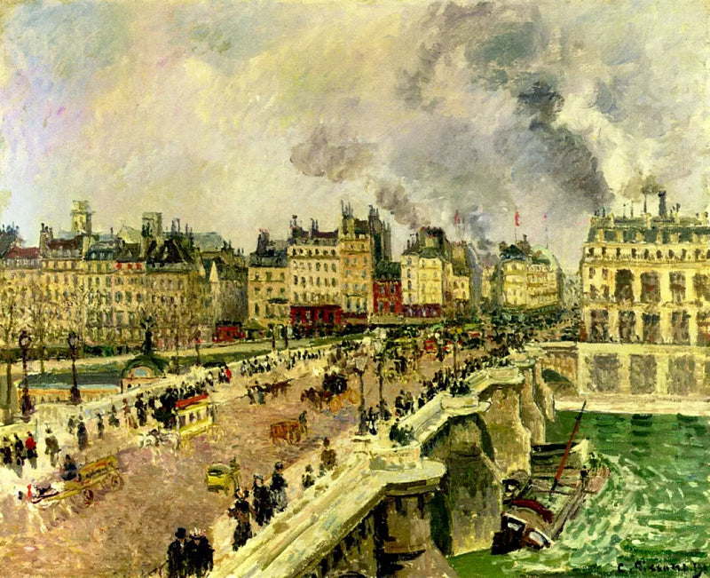 Die Pont-Neuf, Wrack der Bonne Mère - Camille Pissarro