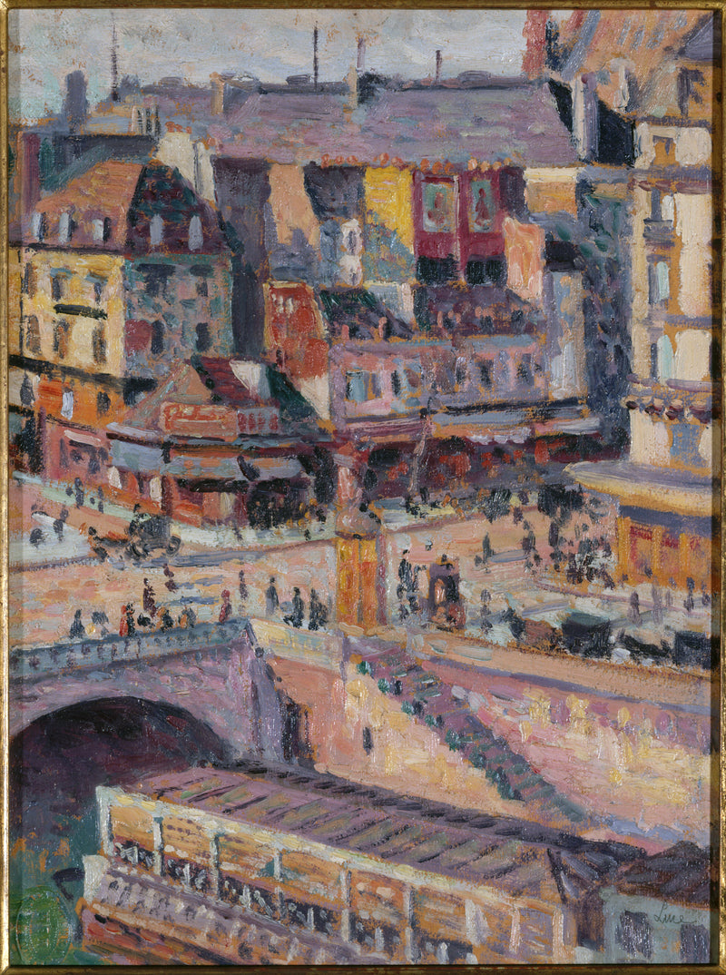Die Brücke Saint-Michel und die Orfèvres-Ufer um 1905 - Maximilien Luce