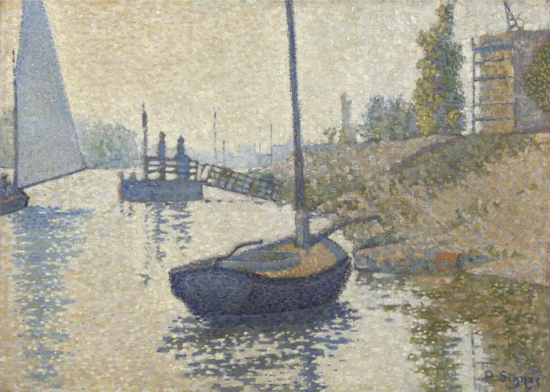 Die Ponton der Glückseligkeit in Asnières - Paul Signac