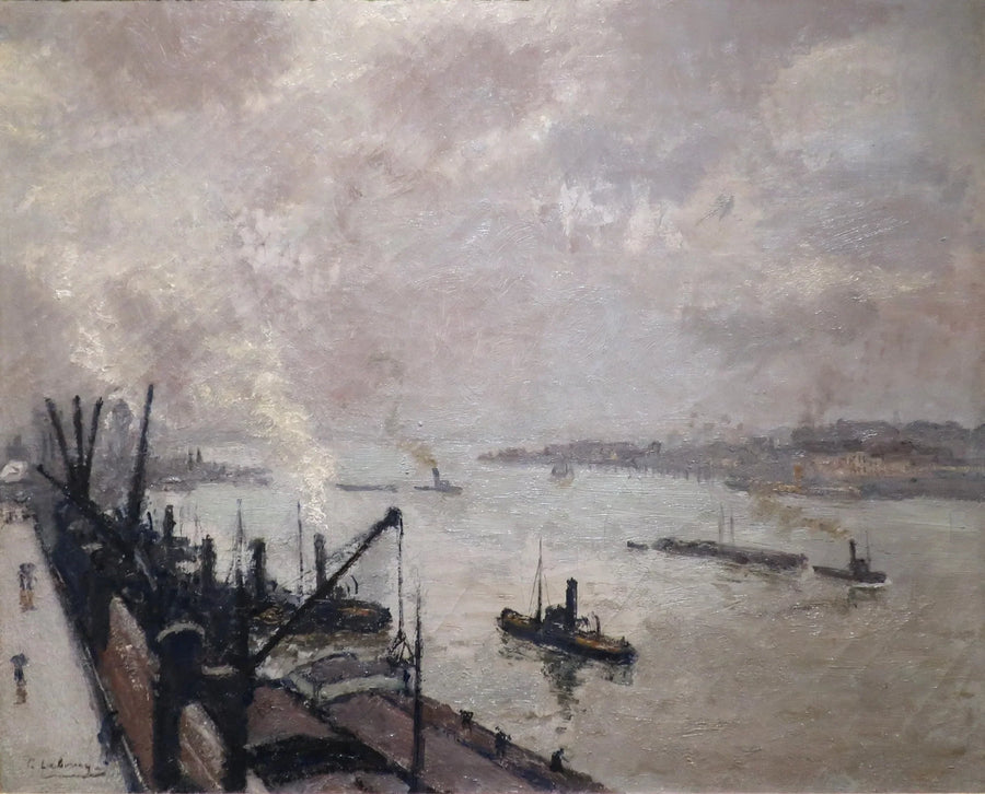 Le port d'Anvers - Albert Lebourg