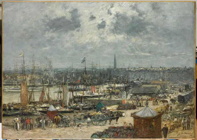 Der Hafen von Bordeaux - Eugène Boudin