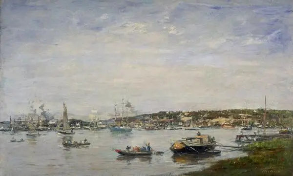Der Hafen von Bordeaux - Eugène Boudin