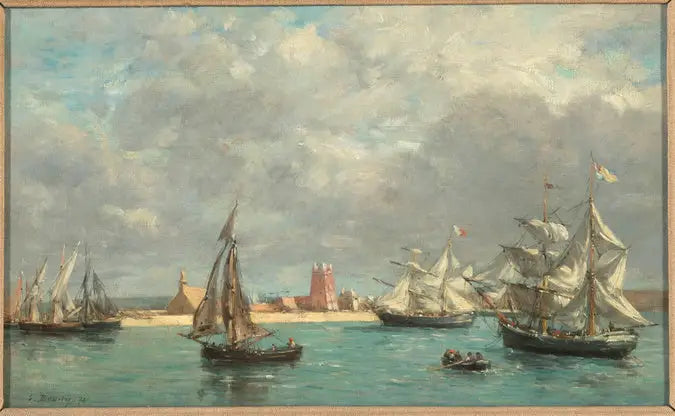 Der Hafen von Camaret - Eugène Boudin