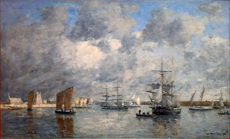 Der Hafen von Camaret - Eugène Boudin