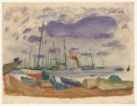 Der Hafen von Cannes - Pierre Bonnard