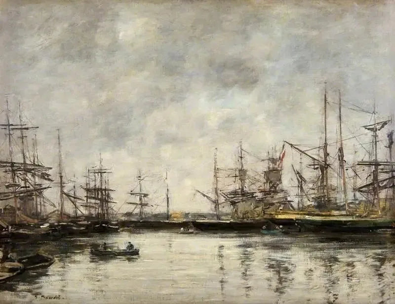 Der Hafen von Deauville - Eugène Boudin
