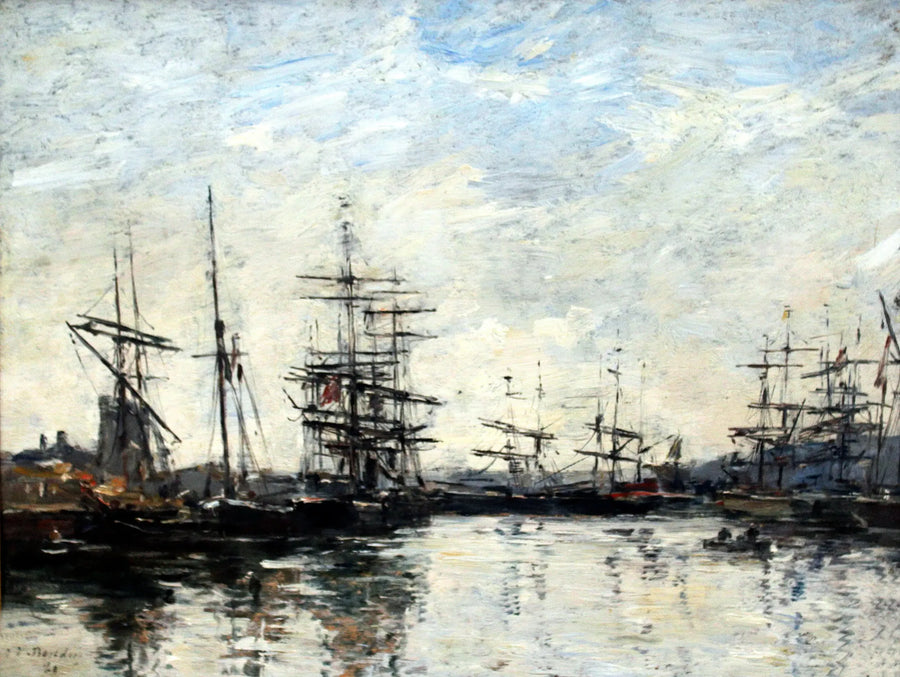Der Hafen von Deauville - Eugène Boudin