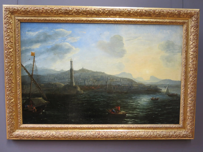 Der Hafen von Genua, gesehen vom Meer - Claude Lorrain