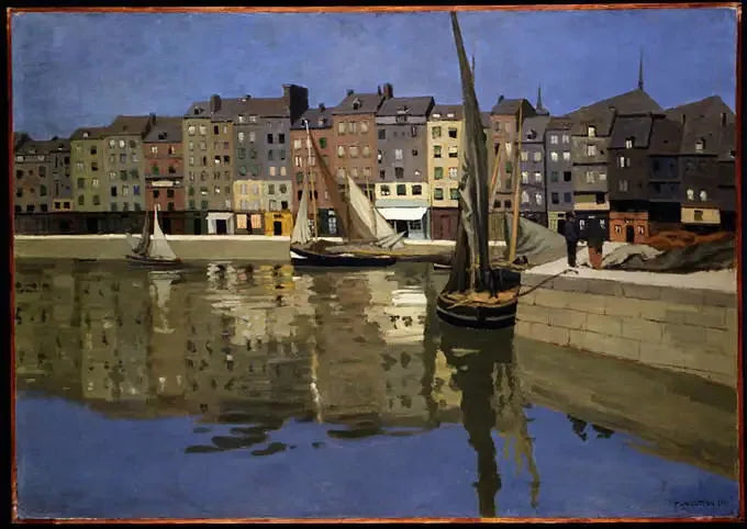 Der Hafen von Honfleur bei Nacht - Félix Vallotton