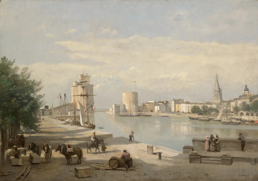 Der Hafen von La Rochelle - Jean-Baptiste Camille Corot