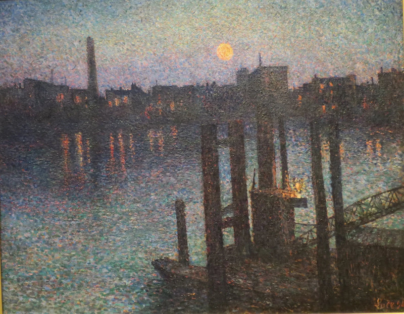 Der Hafen von London, nachts - Maximilien Luce
