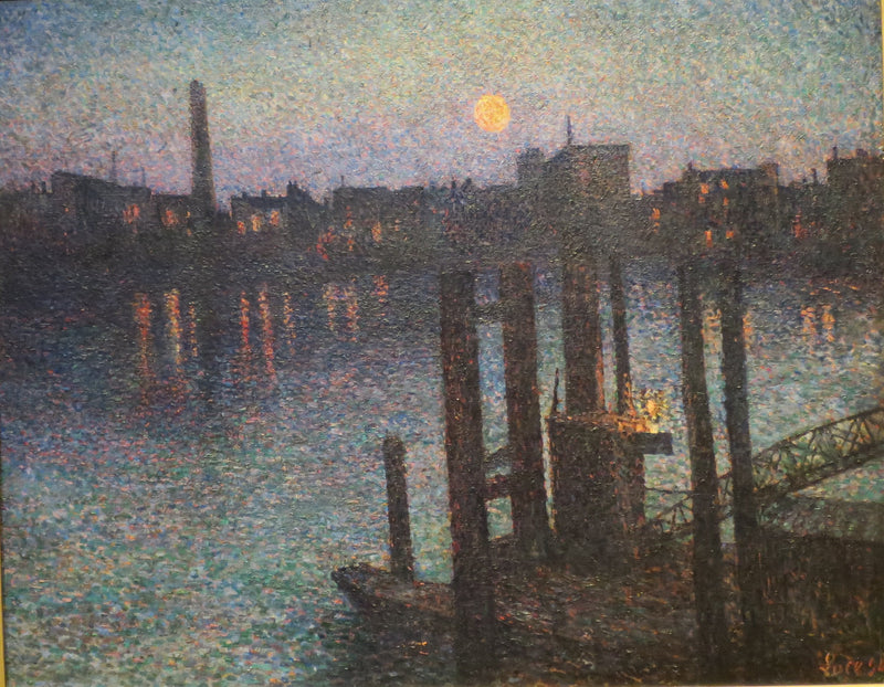 Der Hafen von London, nachts - Maximilien Luce