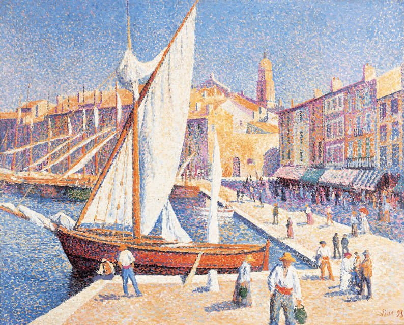Der Hafen von Saint-Tropez - Maximilien Luce