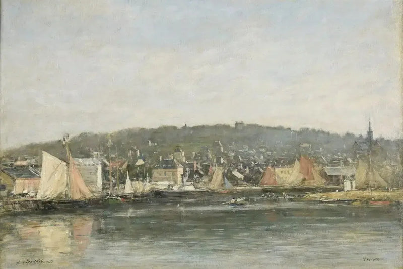 Der Hafen von Trouville am Morgen - Eugène Boudin