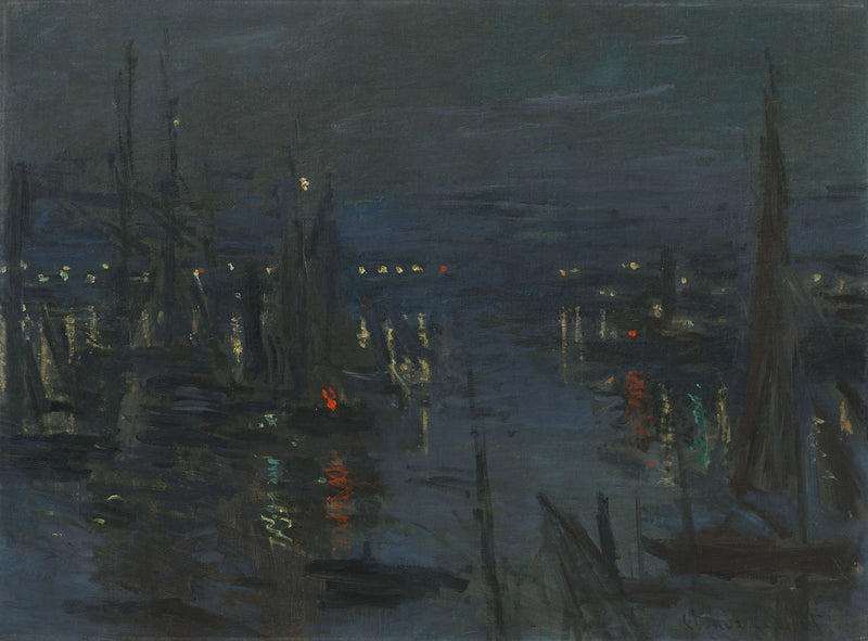 Der Hafen von Le Havre, Nachteffekt W264 - Claude Monet
