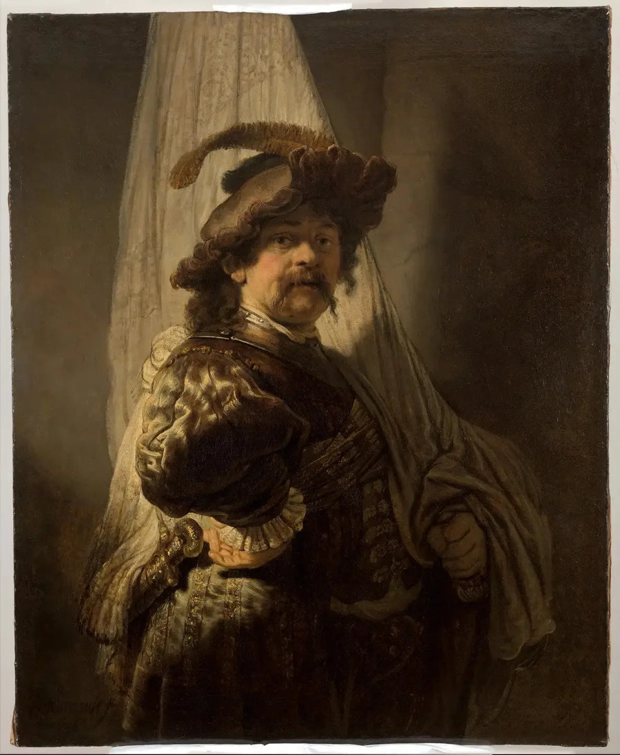 Der Fahnenhalter - Rembrandt