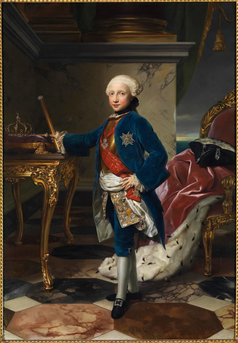 Das Porträt von Ferdinand IV - Anton Raphael Mengs