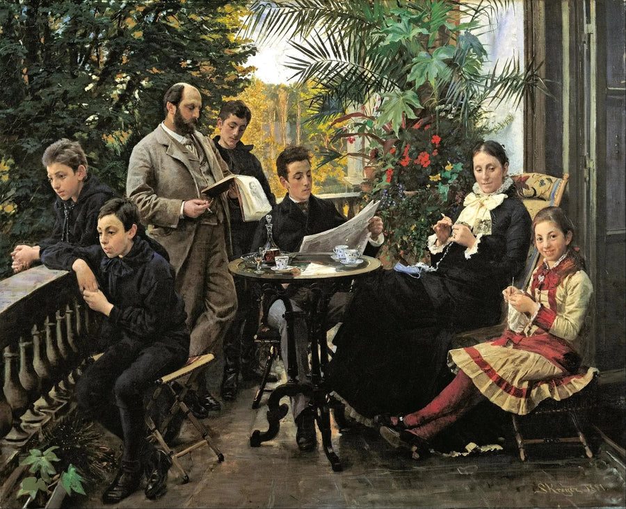 Das Porträt der Familie Hirschsprung - Peder Severin Krøyer