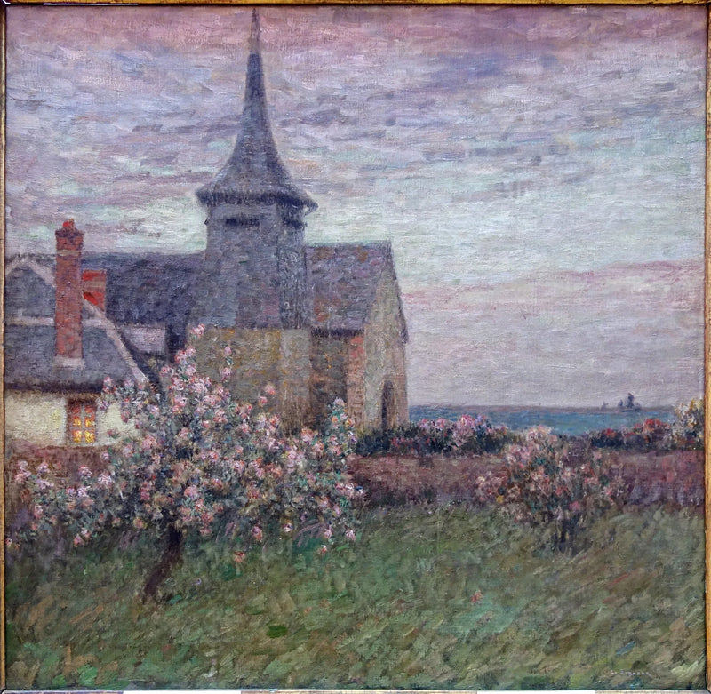Die Pfarrhaus und die Kirche von Gerberoy - Henri Le Sidaner