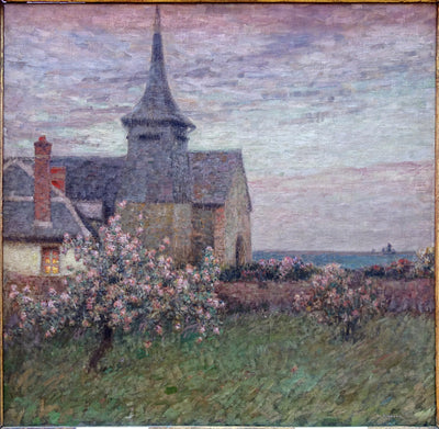Le presbytère et l’église de Gerberoy - Henri Le Sidaner - Alpha Reproduction