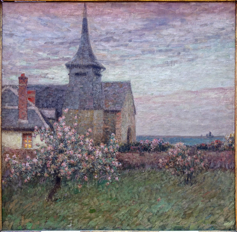 Die Pfarrhaus und die Kirche von Gerberoy - Henri Le Sidaner