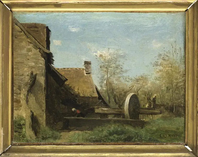 Der Pressen von Domfront - Jean-Baptiste Camille Corot
