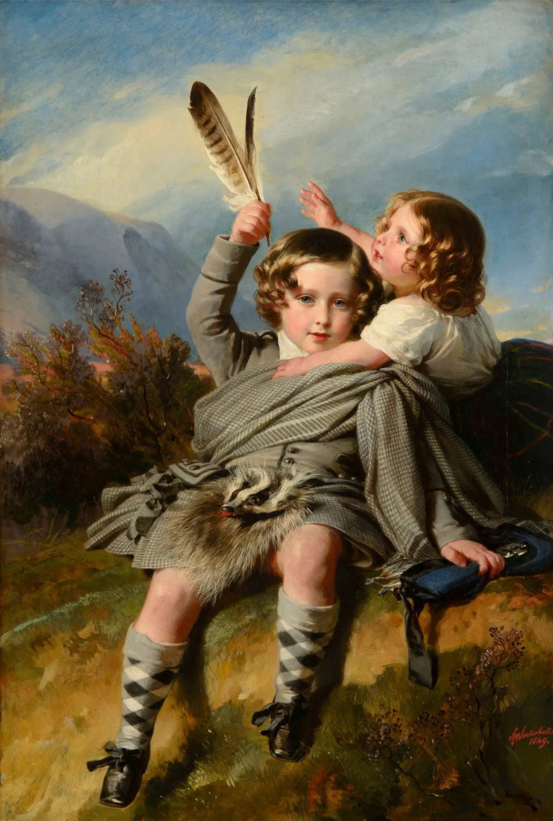 Der Prinz Alfred und die Prinzessin Helena - Franz Xaver Winterhalter