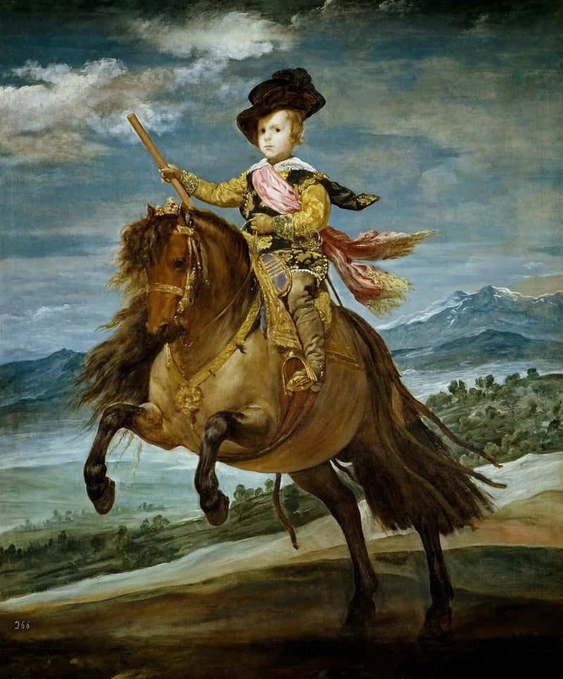 Der Prinz Balthazar Carlos auf dem Pferd - Diego Velázquez