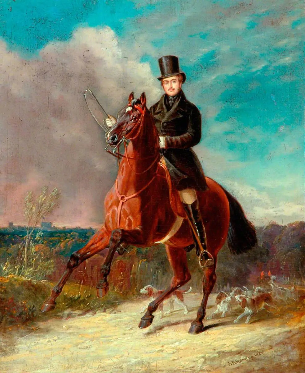 Le Prince Consort à cheval - John Frederick Herring, Sr. image 1 copie de tableau peinte à la main