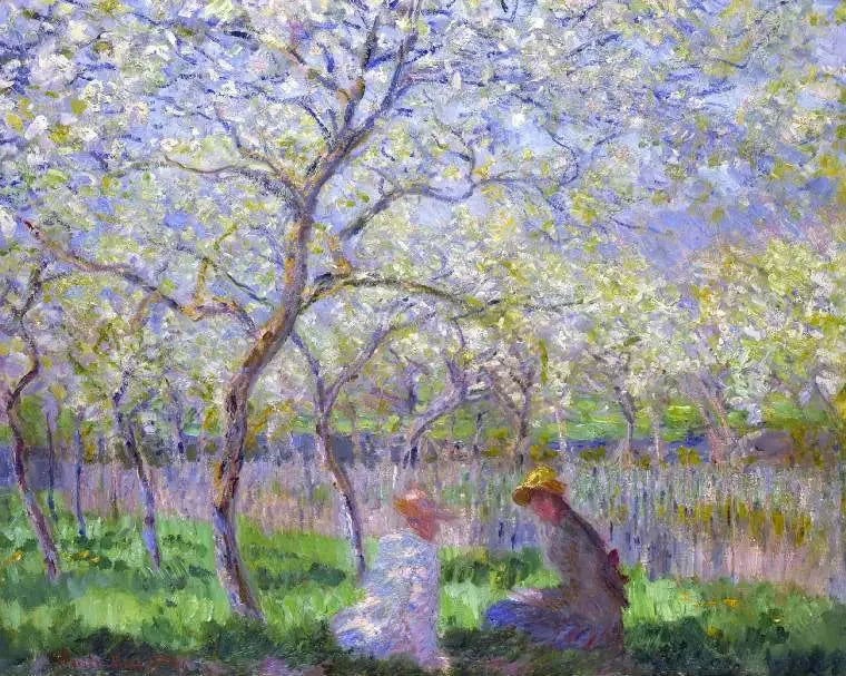 Le printemps - Claude Monet image 1 reproduction artisanale de tableau