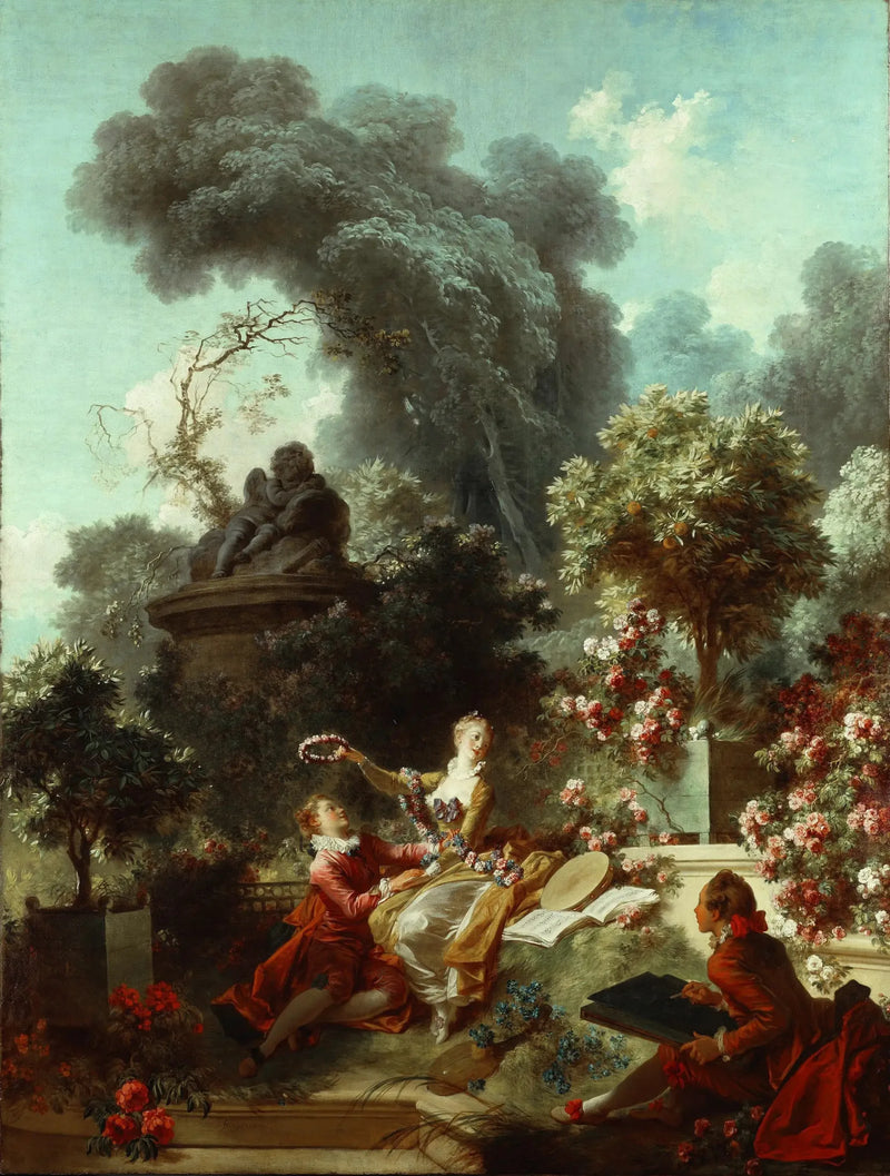 Der Fortschritt der Liebe : Der gekrönte Liebhaber - Jean-Honoré Fragonard