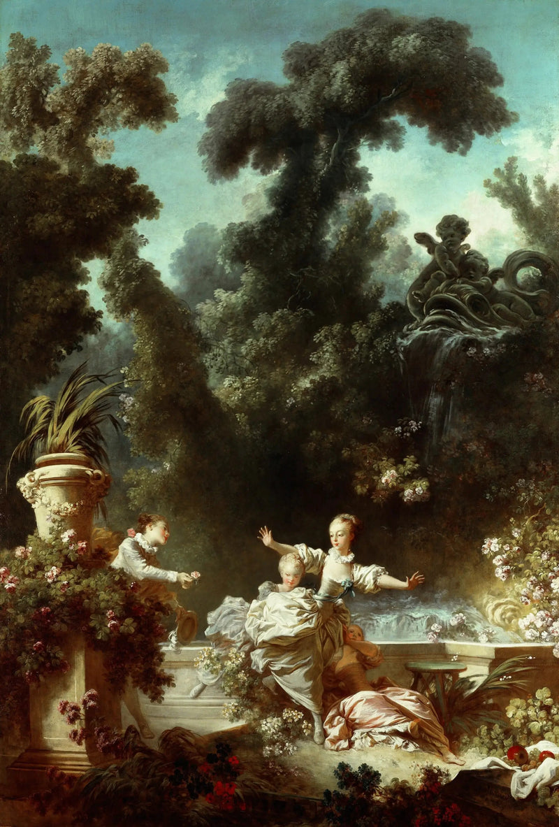 Der Fortschritt der Liebe : die Verfolgung - Jean-Honoré Fragonard